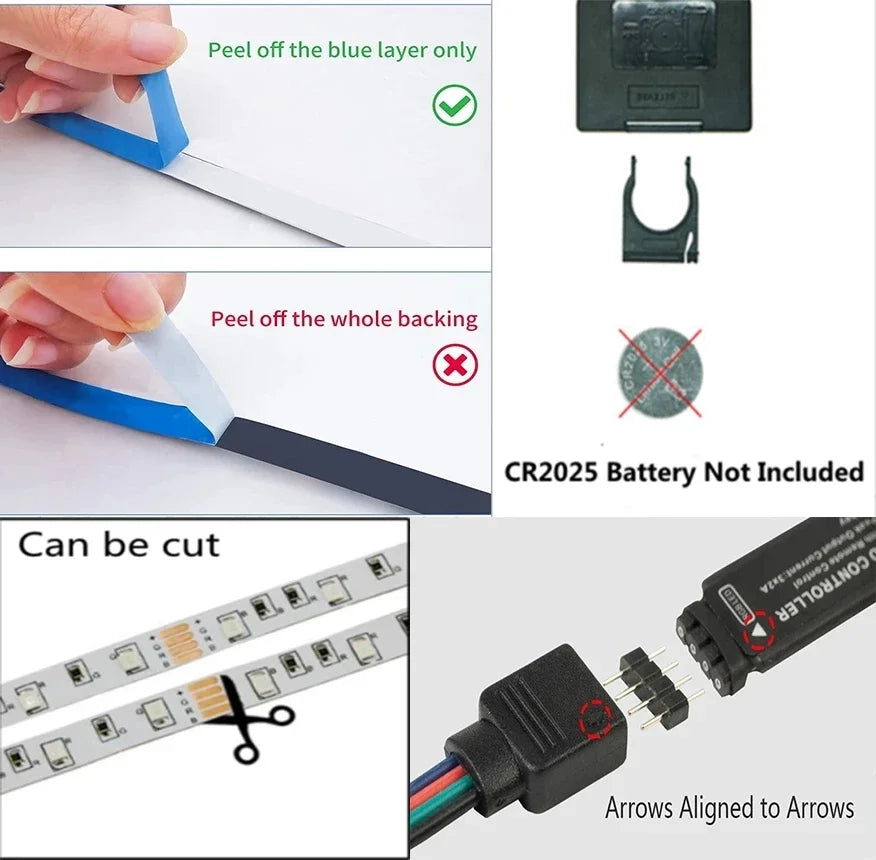 Led Tape 1-30M Usb Led Strip Light 5V Led Band with Wifi Bluetooth Remote Control Adhesive Ice String Led Fairy Lights Ribbon