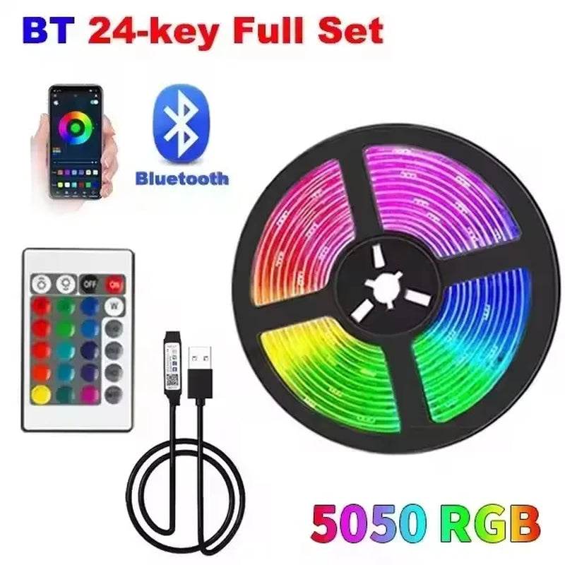 Led Tape 1-30M Usb Led Strip Light 5V Led Band with Wifi Bluetooth Remote Control Adhesive Ice String Led Fairy Lights Ribbon